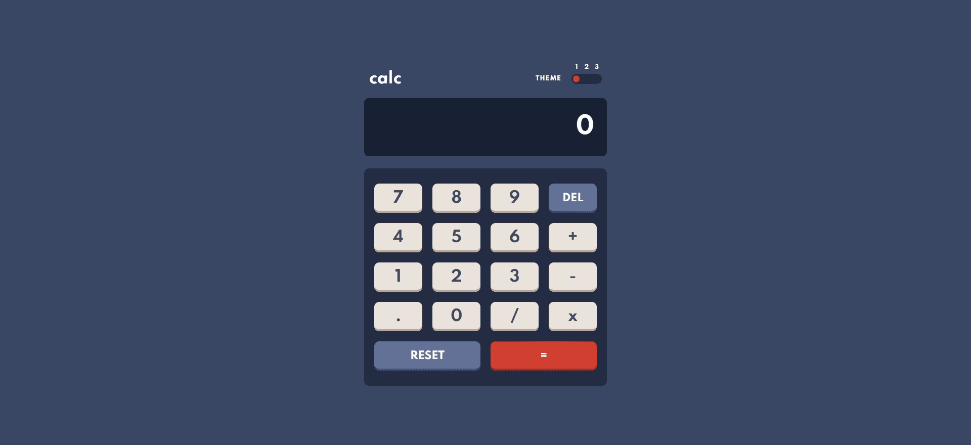 A SIMPLE CALCULATOR APP WITH 3 THEME MODES banner