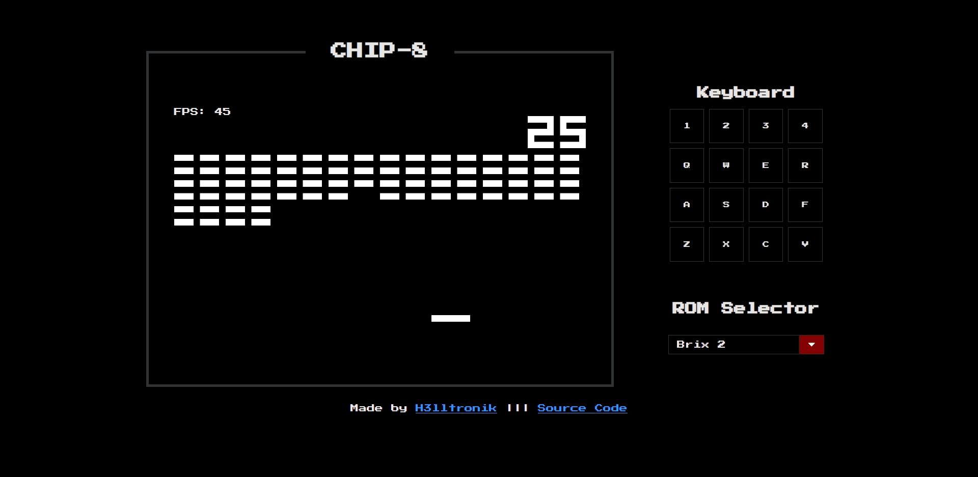 CHIP 8 EMULATOR MADE WITH JAVASCRIPT banner