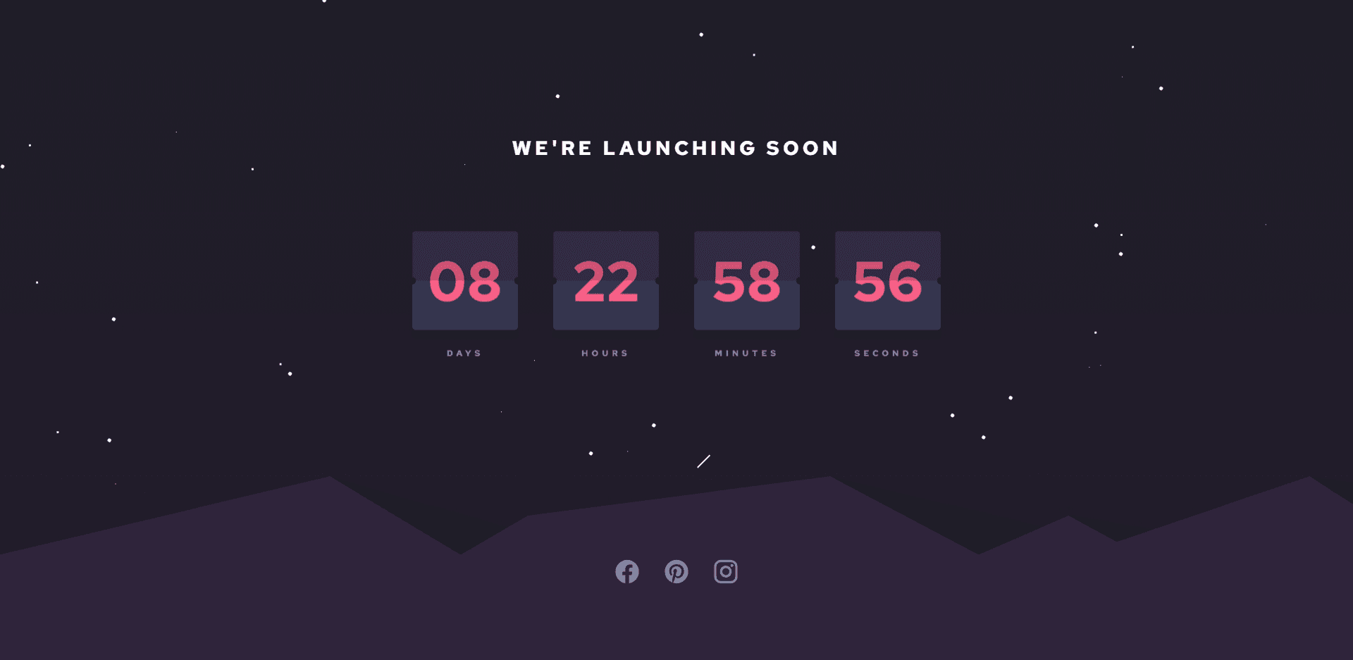 A SIMPLE LAUNCHING SOON WEBSITE WITH PRETTY CSS ANIMATIONS banner