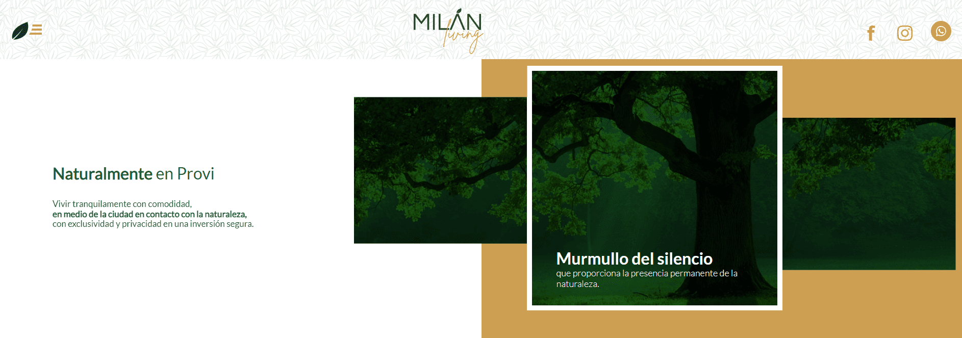 MILAN LIVING LANDING PAGE banner