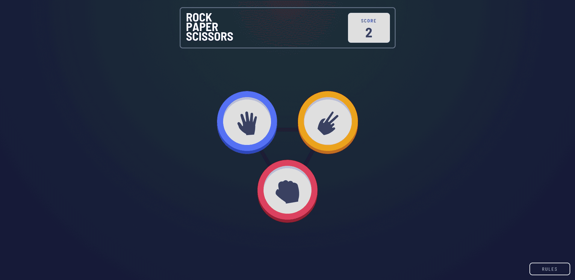 A ROCK PAPER SCISSORS GAME WEBSITE WITH A LOT OF ANIMATIONS banner