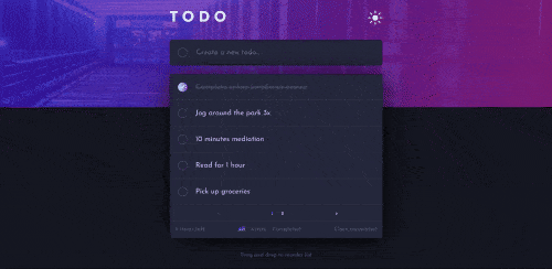 TODO APP WITH ANIMATIONS image
